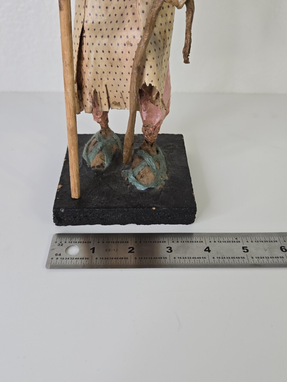 VTG Mexican‎ Folk Art Paper Mache Figurine Viejito Old Man Peasant Handmade 12" - Picture 15 of 17